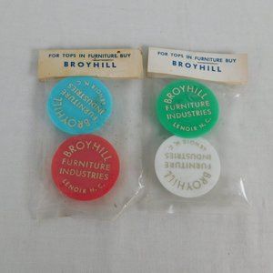 Broyhill Furniture Mitey-Tite Bottle Caps Original Pkgs Green White Red Blue